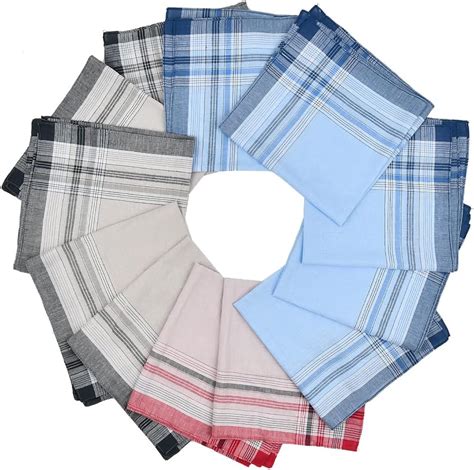 Mens Handkerchiefs Cotton Large 12PCS Men S Handkerchiefs UK Mens