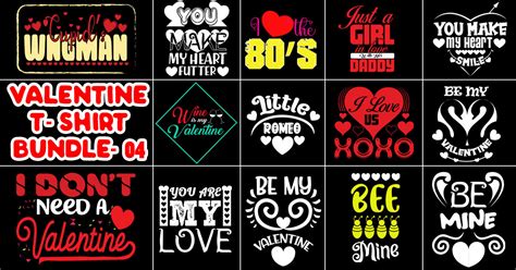 Valentine T Shirt Design Bundle 04 Bundle · Creative Fabrica