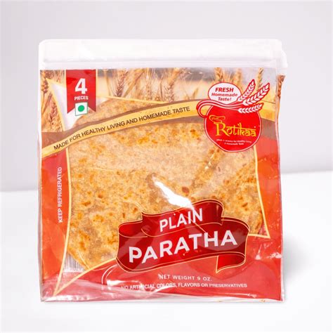 Plain Paratha 4 Pcs Rotikaa Foods