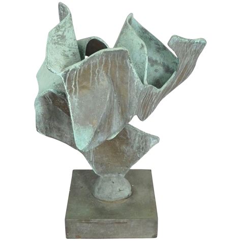 Mounted Abstract Feather Form Sculpture After Brancusi For Sale At 1stdibs