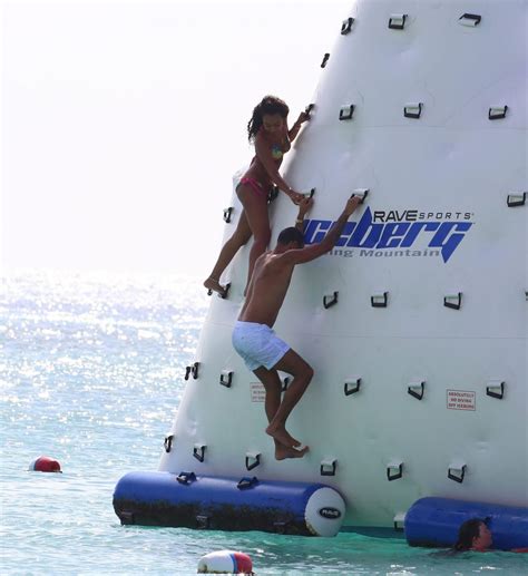 LEIGH ANNE PINNOCK In Bikini On A Beach In Barbados HawtCelebs