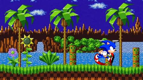 Sonic Andando Na Green Hill Zone Youtube