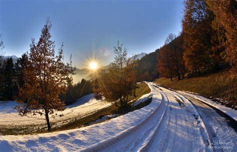 Tapety podzim západ slunce Alpy barva UMĚNÍ automne krajina