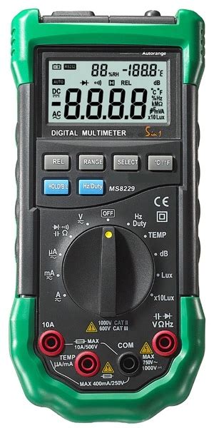 5 In 1 Autorange Digital Multimeter MS8229 Mastech