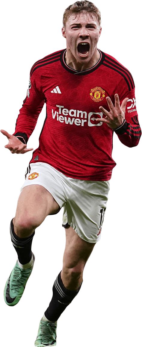 Rasmus H Jlund Manchester United Football Render Footyrenders