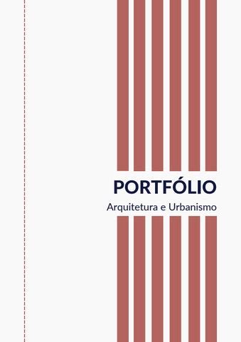 Portf Lio De Arquitetura E Urbanismo Estudante By Gabrielly Pereira