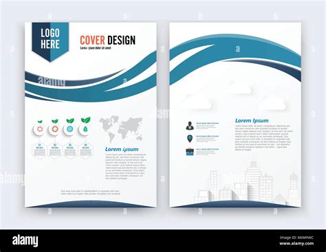 Vector Brochure Flyer Design Layout Template Size A Curve Design