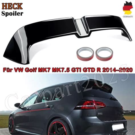 DACHSPOILER SPOILER HECKSPOILER für VW Golf 7 GTI GTD R schwarz