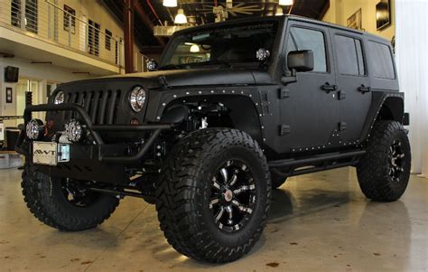 2013 Black Jeep Wrangler Unlimited Sport With 2 5″ Lift And 37″ Tires American Whee Black