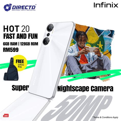 DirectD Retail Wholesale Sdn Bhd Online Store INFINIX HOT 20 6GB RAM 128GB ROM FREE