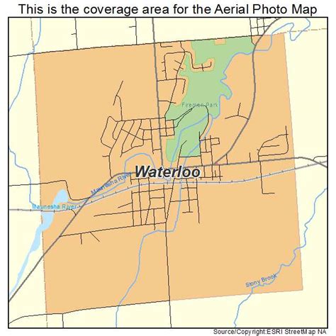 Aerial Photography Map of Waterloo, WI Wisconsin