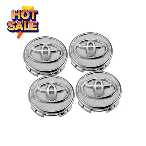 Pc Toyota Wheel Rim Rims Center Hub Cap Caps Chrome Logo Mm Yaris