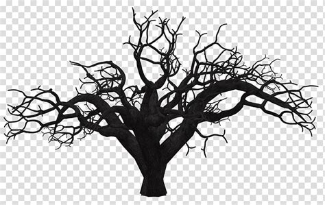 Tree Black Leafless Tree Illustration Transparent Background PNG