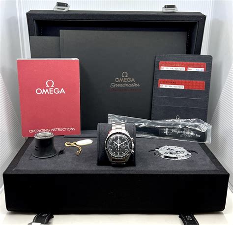 Omega Speedmaster Professional Moonwatch In Stainless Steel Black