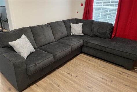 Memorial Day Sale Altari Dark Gray Slate Pc Sectional Couch With