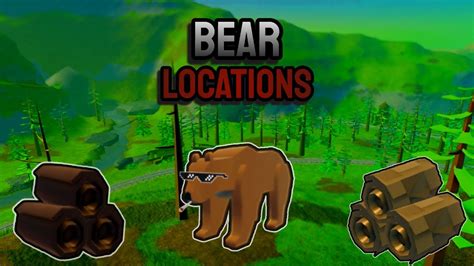 All Types Of Bear Location S The Wild West ROBLOX YouTube