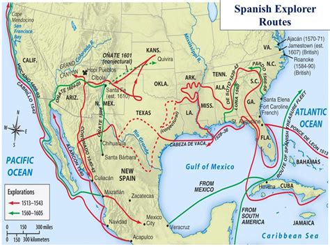 Spanish Exploration in North America. : r/MapPorn