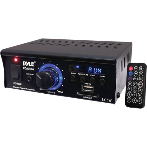 Pyle Pro Pcau A Mini X Watt Stereo Amplifier Pcau A B H