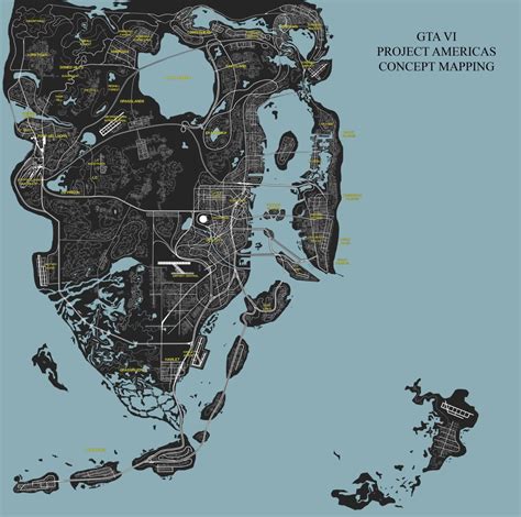 GTA VI Project Americas Concept Map By EGNationnn - GTAVice.net