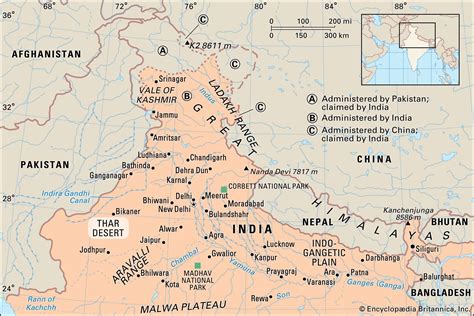 Thar Desert Map Climate Vegetation And Facts Britannica
