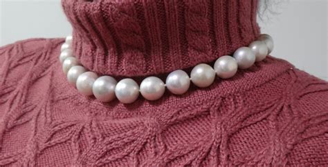 Huge Mm Natural South Sea Genuine White Round Pearl Necklace