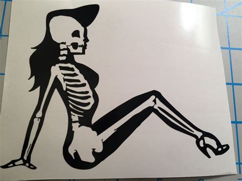 Sexy Pin Up Skeletonpin Up Rockabillycutemud Flaptattoo Stylevinyldecal Ebay