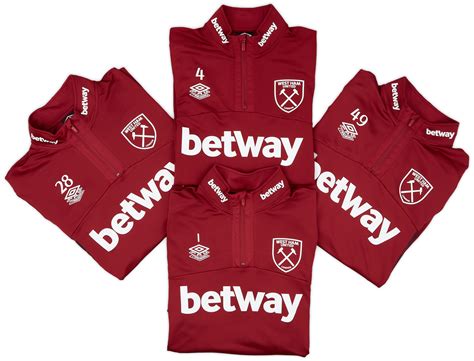 West Ham Player Issue Zip Training Top