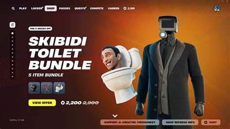 Skibidi Toilet Fortnite Skin Release Date Cost And More Esportsgg