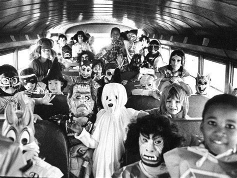 Children On A School Bus Dressed For Halloween Roddlyterrifying