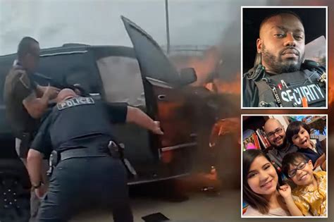 Bodycam Captures Moment Nathaniel Huey Jr Dies In Fiery Crash With