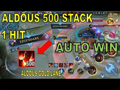 ALDOUS GOLD LANE 500 STACK YouTube