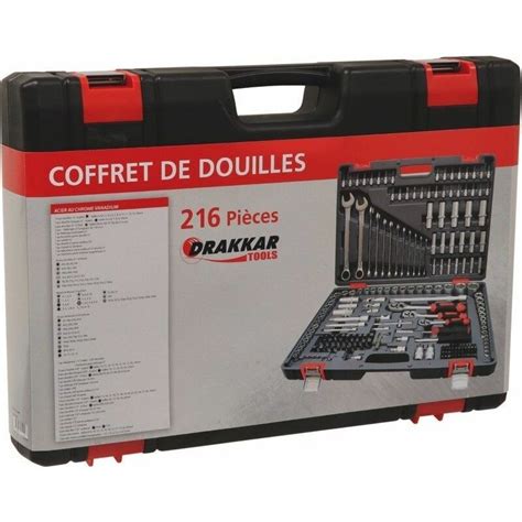 Coffret De Douilles Pcs Crv Outils Pro