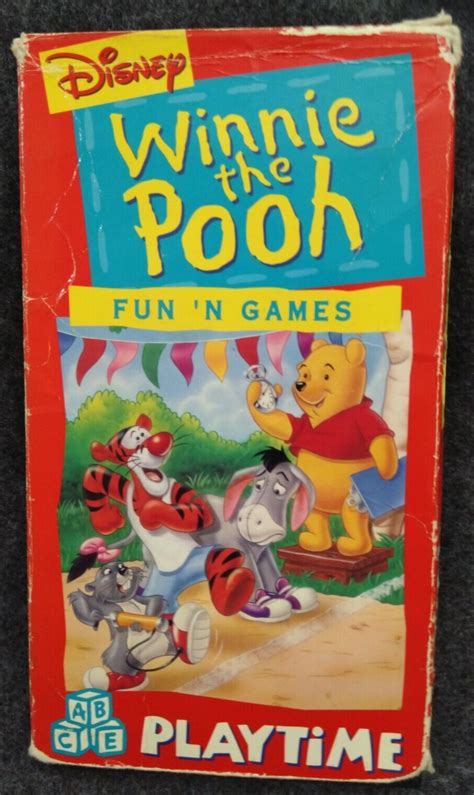 Vhs Winnie The Pooh Pooh Playtime Fun N Games Vhs 1995 Vhs Tapes