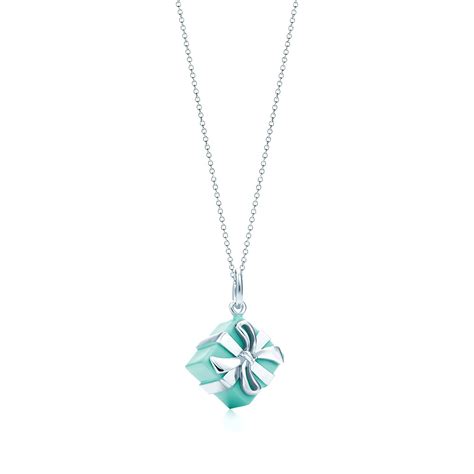 Tiffany Blue Box charm in sterling silver with Tiffany Blue® enamel finish. | Tiffany & Co.