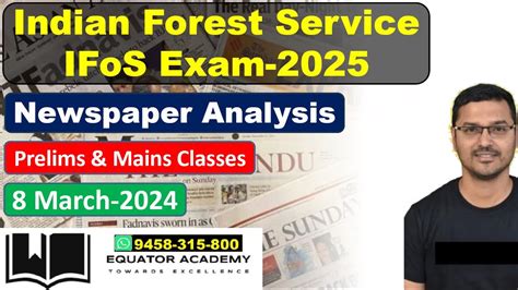 UPSC Indian Forest Services IFoS Prelims 2025 Current Affairs