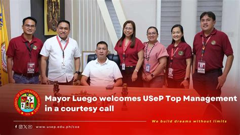 Mayor Luego Welcomes Usep Top Management In A Courtesy Call