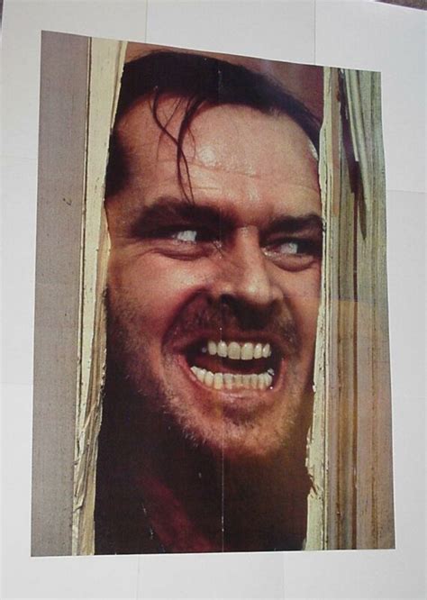 The Shining Poster Heres Johnny Jack Nicholson Stanley Kubrick Stephen