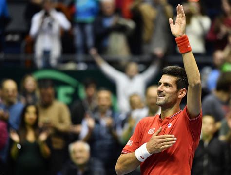 Photo Novak Djokovic Serbie Contre Albert Ramos Vinolas Espagne