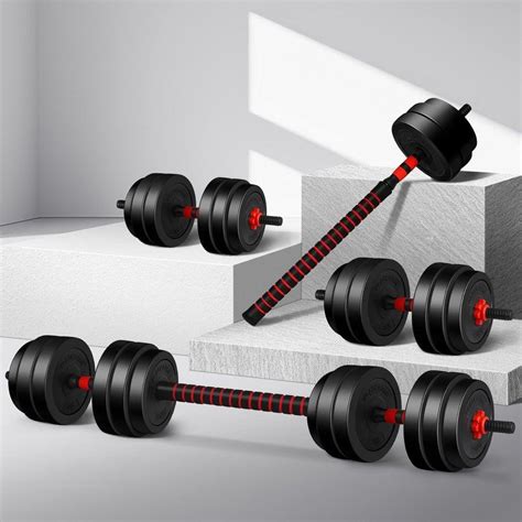 Black Lord 40kg 4in1 Adjustable Dumbbell And Barbell Set Big W