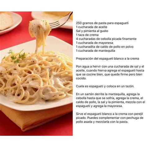 Top 91 Imagen Receta Espagueti Blanco Con Pollo Abzlocal Mx