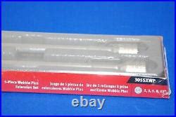 NEW Snap On 5 Pc 1 2 Drive Wobble Plus Knurled Extension Set 305SXWP