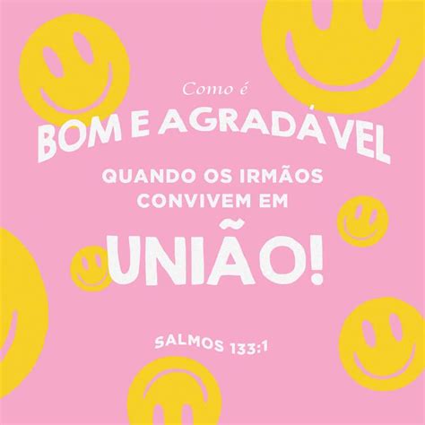 Salmos Como Bom E Agrad Vel Quando Os Irm Os Convivem Em