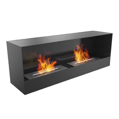 Black Bio Insert With Slim Edges Bioethanol Fireplace Co Uk