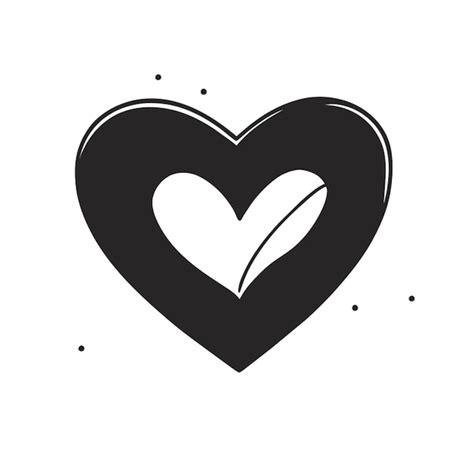 Premium Vector Minimalistic Love Hart Vector Illustration Doodle Line Art