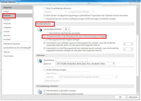 Kalenderwoche In Outlook Anzeigen Pctipp Ch