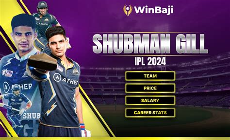 Shubman Gill Ipl Team Price Career Stats Salary