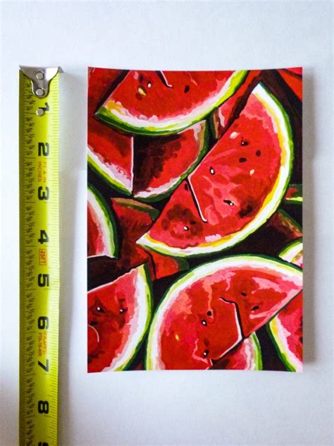 Watermelon Watercolor Painting Print Fine Art Print Kitchen Wall Art