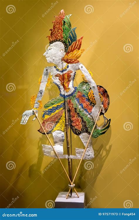 A Traditional Marionette Wayang Kulit Or Shadow Puppet Editorial Stock