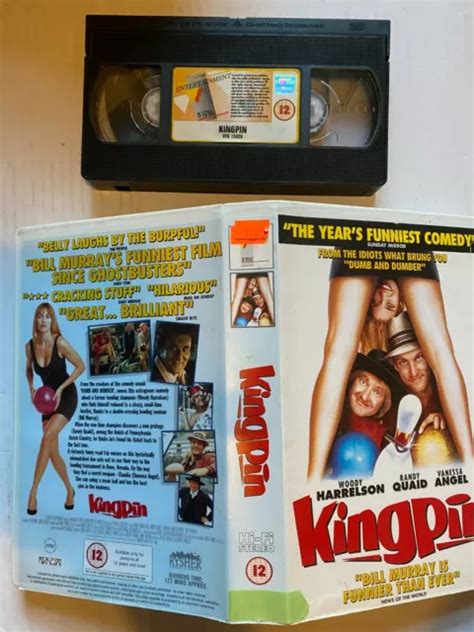 KINGPIN WOODY HARRELSON Randy Quaid VHS Video Comedy BIG CASE Ex Rental