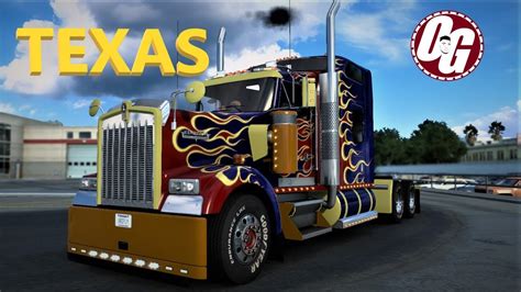 ATS Cruising Texas DLC Rezbilt Peterbilt Mod Truck Logitech G29